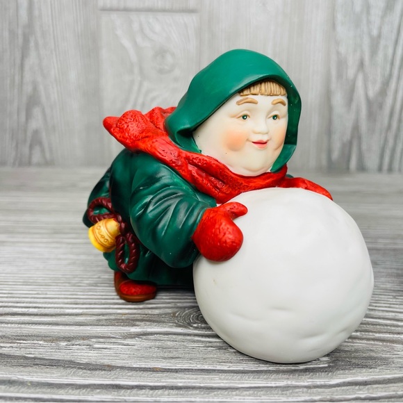 Department 56 Marry Makers Percival Puddingman Charming Sebastian Snowball Maker - Picture 4 of 13